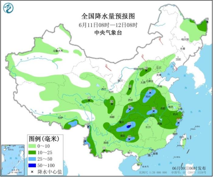 全国降雨持续最新